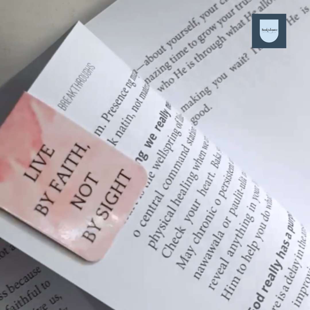 Faith Not by Sight Magnetic Bookmark – Minimalist Christian Scripture Bookmark 1x3"