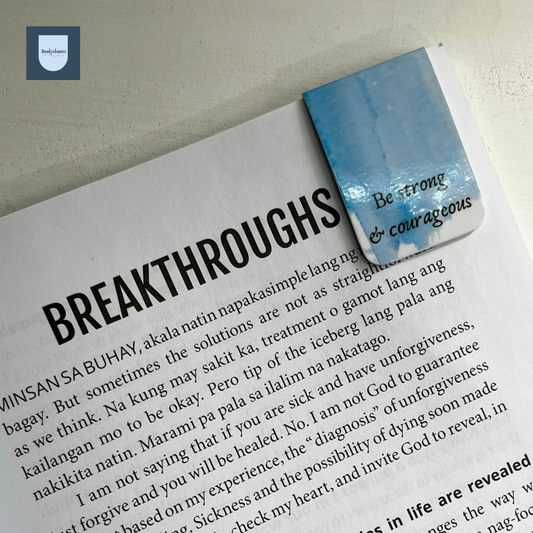 “Be Strong and Courageous” Bible Verse Magnetic Bookmark