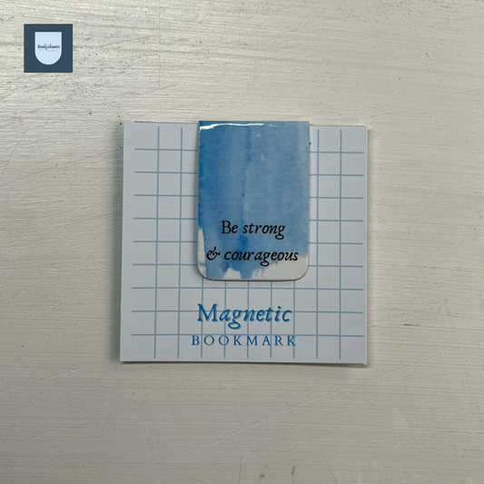 “Be Strong and Courageous” Bible Verse Magnetic Bookmark