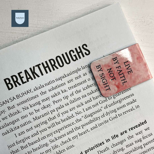 Faith Not by Sight Magnetic Bookmark – Minimalist Christian Scripture Bookmark 1x3"