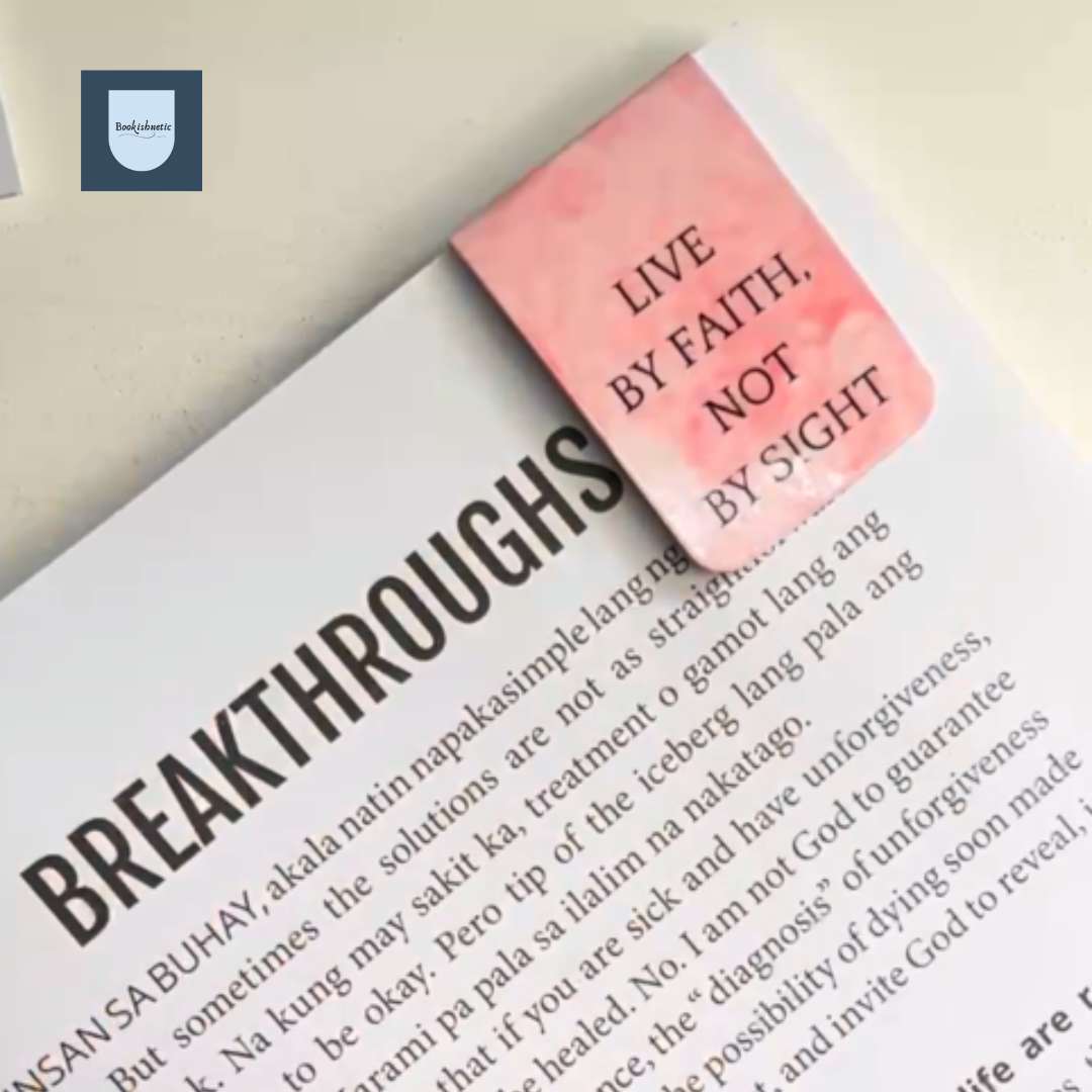 Faith Not by Sight Magnetic Bookmark – Minimalist Christian Scripture Bookmark 1x3"